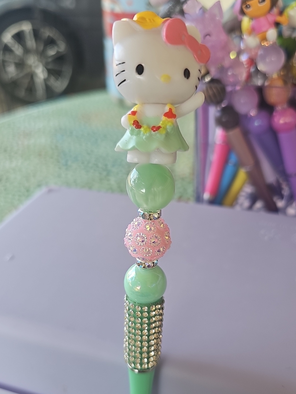 Hello Kitty Custom Beadable Pen